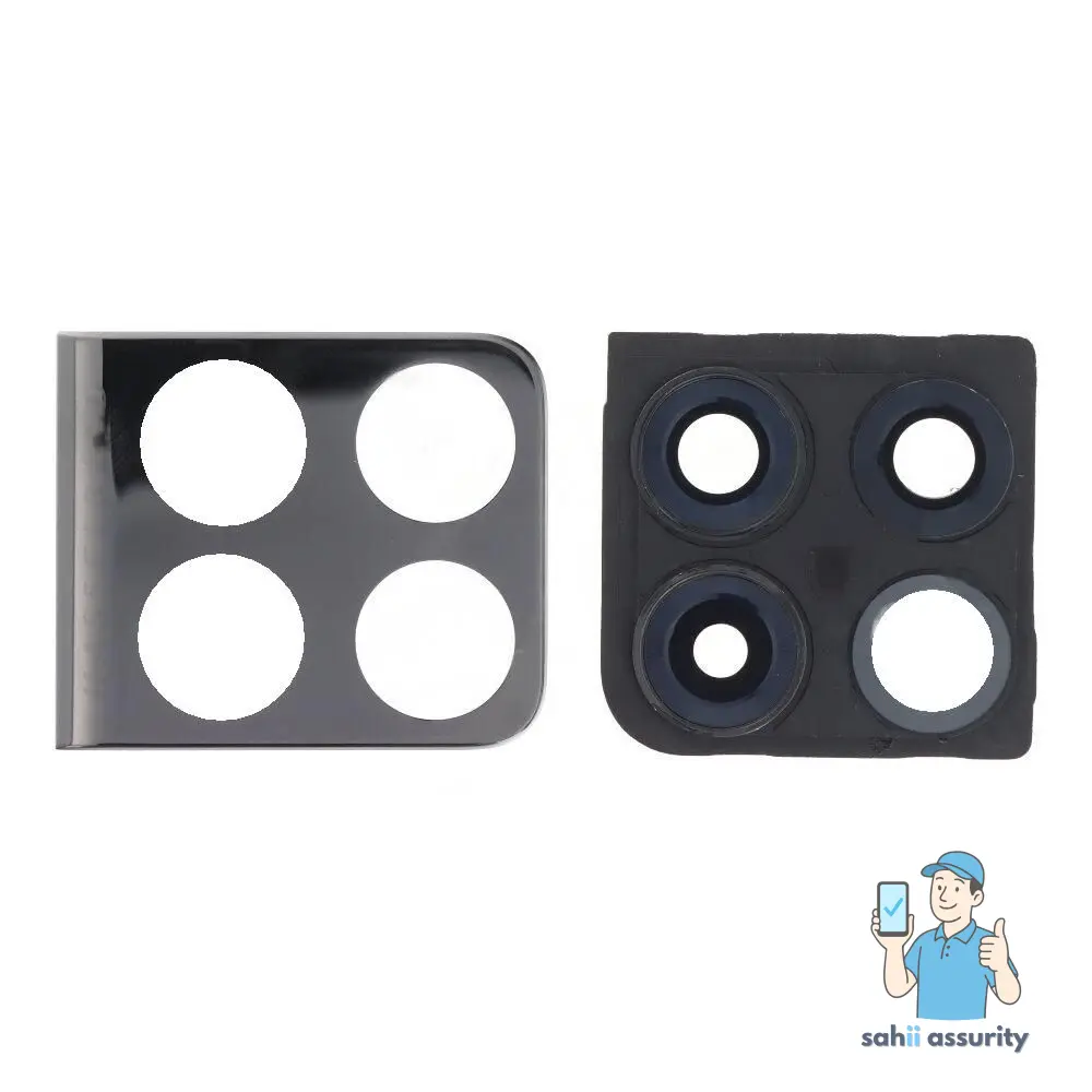 Camera Lens Glass with Frame for OnePlus 10 Pro White